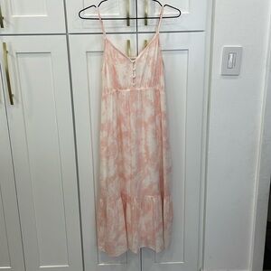 Rails Delilah Peach Pink Tie Dye Dress
